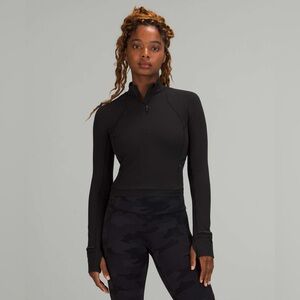 Lululemon It's Rulu Cropped Half Zip